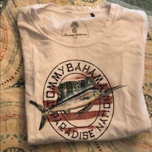 Small Tommy Bahama White T-Shirt